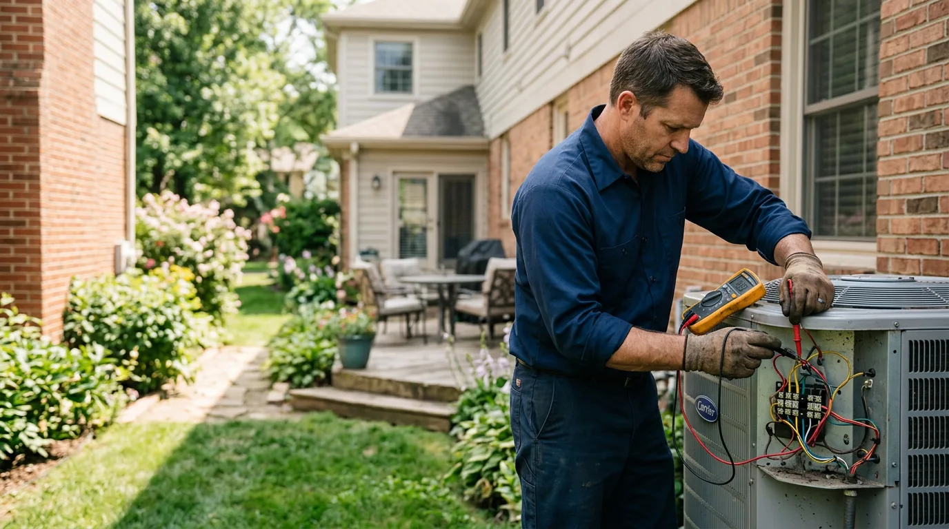HVAC technician working near Concord, PA